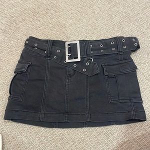 Urban outfitters black carbo skirt